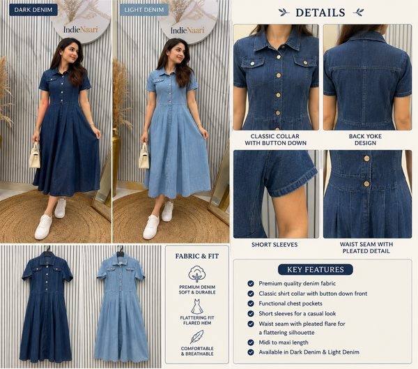 Denim Middie Dress