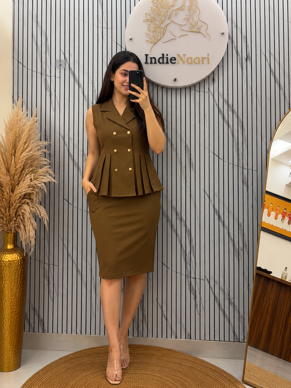Pleated Skirt Cordset