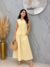 Stripes Long Skirt Cordset