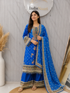 Pure Crepe Plazzo set