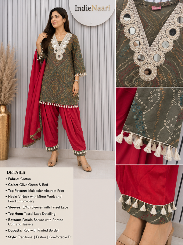 Bandhani Farshi set