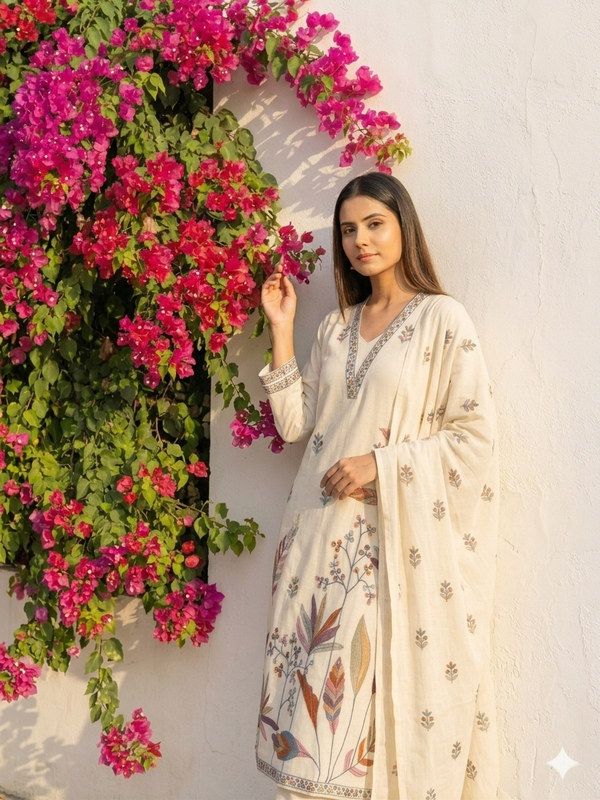 Floral Print Kurta Set