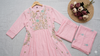 Pink Floral Embroidered Chanderi Silk Anarkali Suit Festive Wear