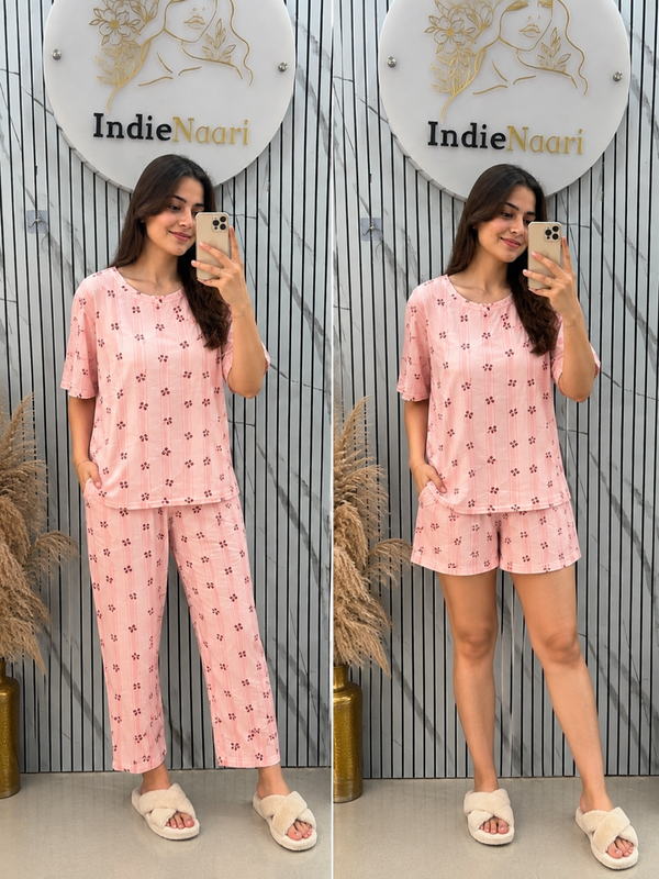 Premium Cotton Night Suit – Comfort Meets Style 🌸