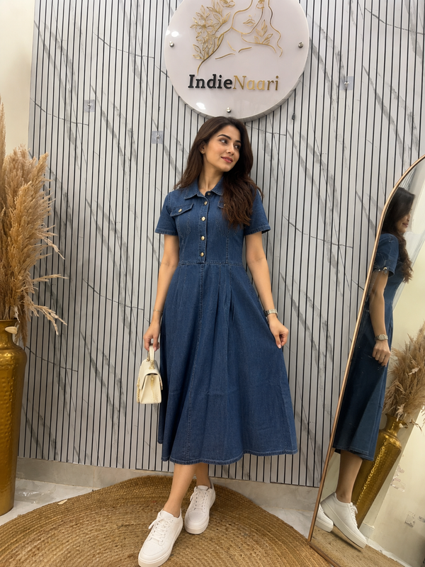 Denim Middie Dress