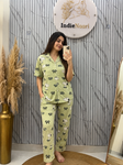 Printed Korean Two pc Night Suits