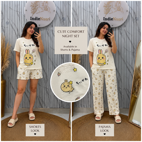 Three pc Set Korean Night Suit