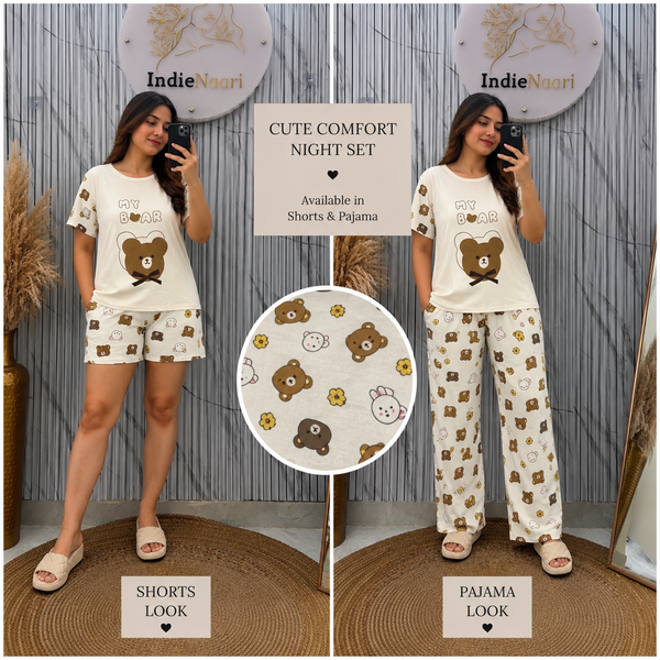 Three pc Set Korean Night Suit