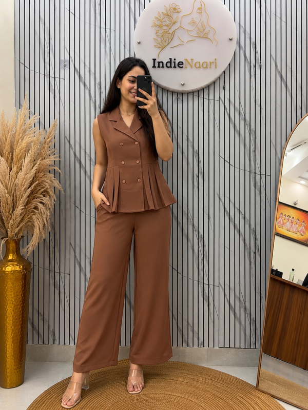 Pleated Pant Cordset