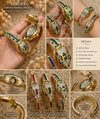 Anti-Tarnish Embellished Stone Snake Watch