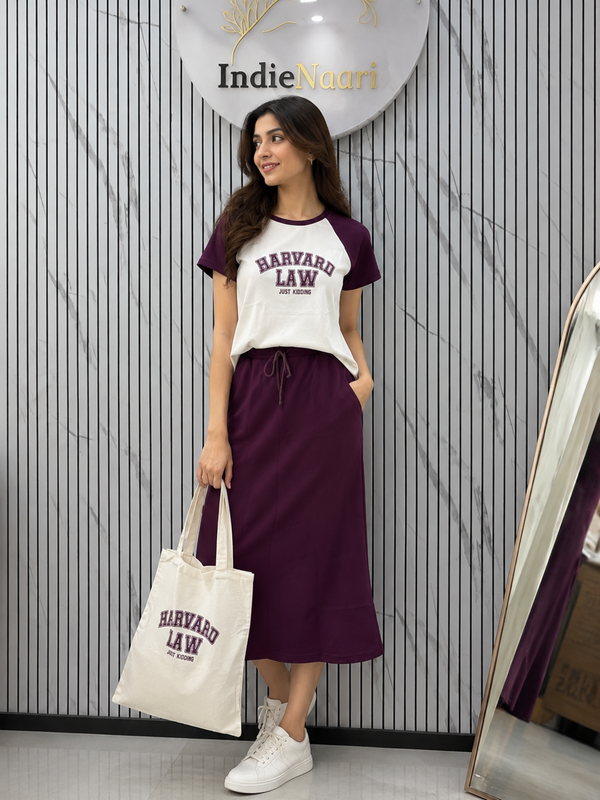 Skirt Cordset with Bag Dress