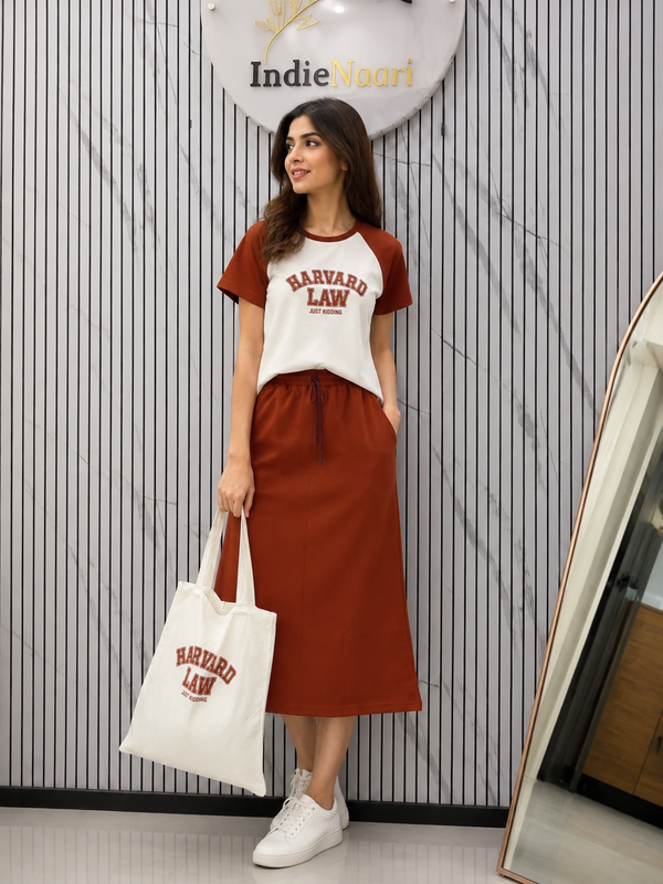 Skirt Cordset with Bag Dress