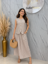 Stripes Long Skirt Cordset
