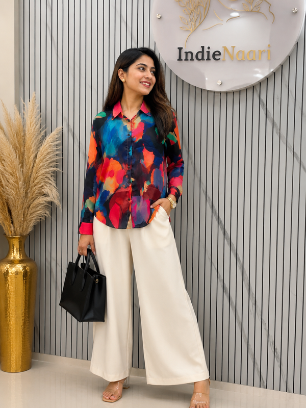 Printed Satin Shirts