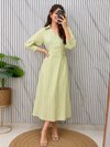 Cotton Long Middi Dress