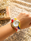 Anti Tarnish Enamel Cuff Watch