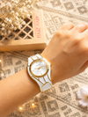Anti Tarnish Enamel Cuff Watch