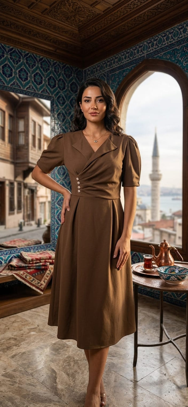 Side Button Dress