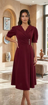 Side Button Dress