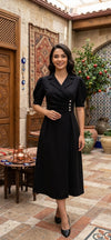 Side Button Dress