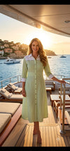 Cotton Long Middi Dress