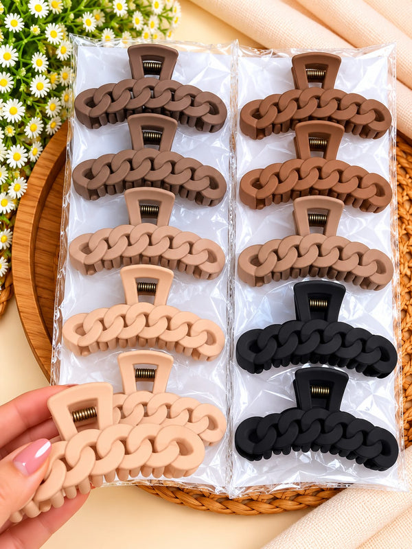 Chunky chain Claw Clips – Pack of 6/12