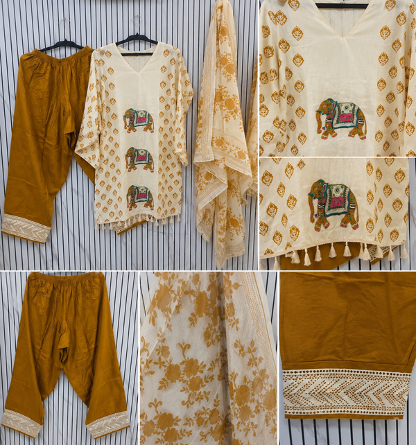 Farshi elephant suit set