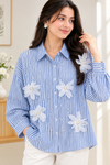 3D flower shirt