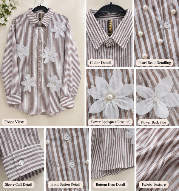 3D flower shirt